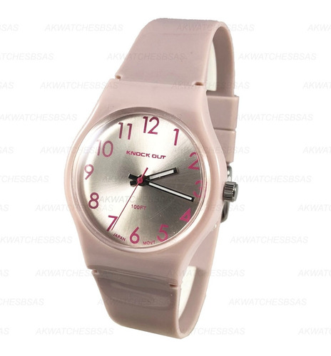 Imagen 5 de 8 de Reloj Knock Out 847 Mujer Colores Silicona Unisex