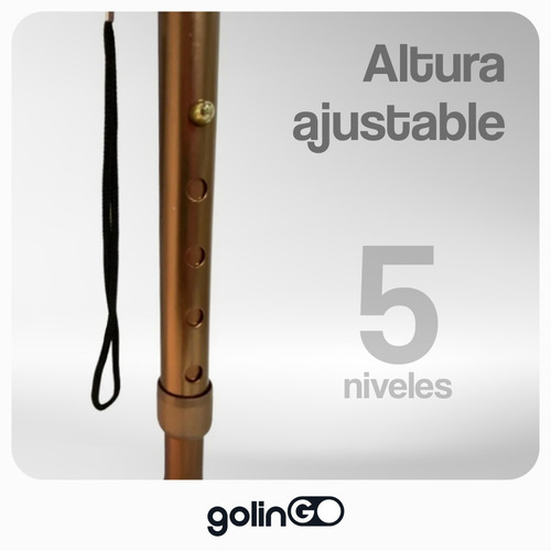 Imagen 4 de 7 de Bastón Ortopédico Plegable Ajustable 5 Niveles