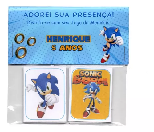 Jogo Memoria Sonic