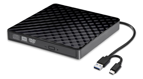 Guemador De Cd Y Dvd Externo, Dvd Portatil Usb 3.0 Y Tipo C