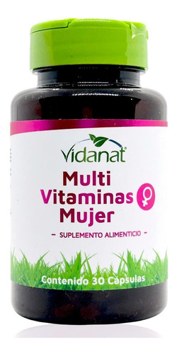 Multi Vitaminas Mujer 30 Cápsulas Vidanat.