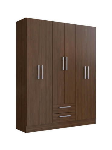 Imagen 1 de 1 de Clóset Britbox Oldham color marrón de fibrofácil con 6 puertas