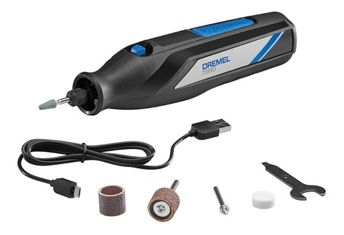 Micro Retífica A Bateria 4v Com 5 Acessórios 7350 Dremel