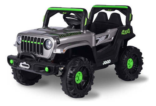 Coche Eléctrico Infantil Jeep Todoterreno 12V Gris Zippy Toys