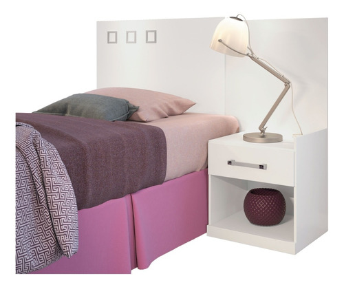 Respaldo Somier Cama Sommier 1 Cajon Mesas De Luz 224066