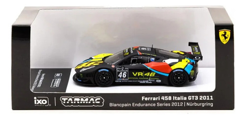 Tarmac Ferrari 458 Italia Gt3 Series 2012 Monza Monster 1/64 Color Negro