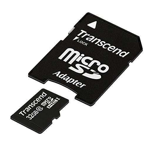 Cartão de memória Transcend TS32GUSDHC10E com adaptador SD 32GB