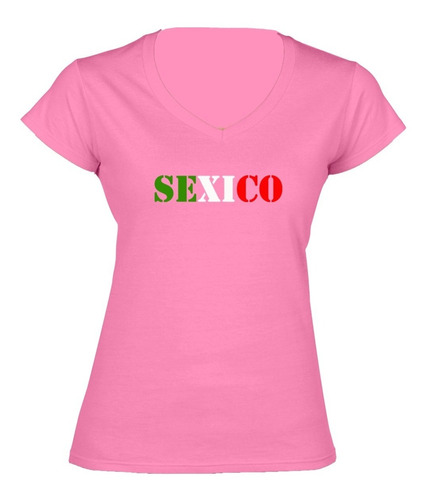 Sarcasmo-playera Dama Sexico Cuello En  V  Varios Colores