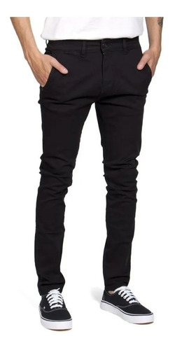 Jeans Hombre Rusty Wollie Negro Slim Fit Original