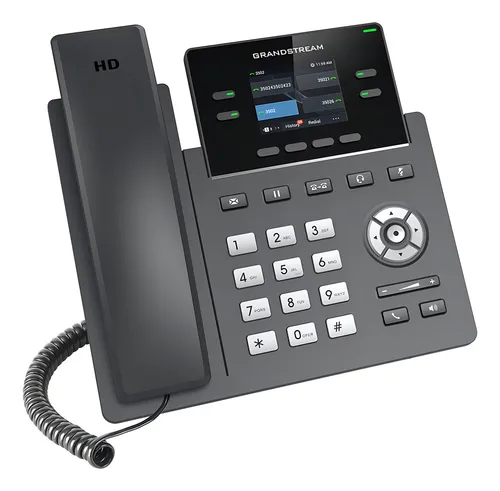 Teléfono IP empresarial Grandstream GRP2612w de 4 líneas con wifi