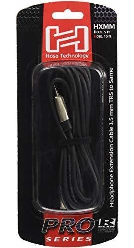 Hosa Hxmm-010 Rean Cable De Extension De Auriculares De 3,5