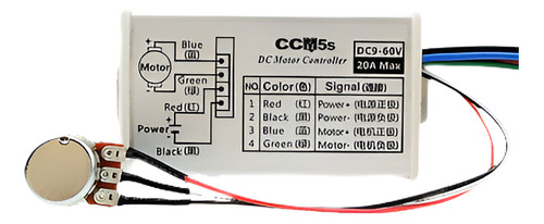 Dc 9v 12v 24v 48v 60v 20a Pwm Motor Velocidad Controlador Dr