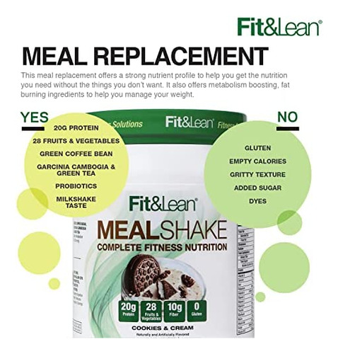 Substituição De Refeição De Shake De Refeição Fit E Magra C