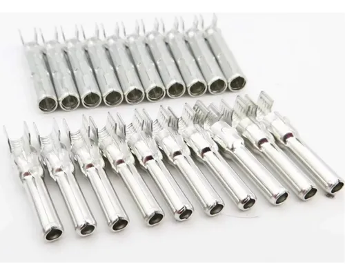 Paquete X 10 Pines Metálicos Conector Mc4 Panel Solar M Y H.