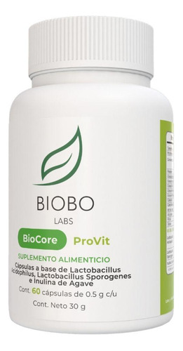 Biobo Labs Biocore Provit 60caps Sabor Sin Sabor