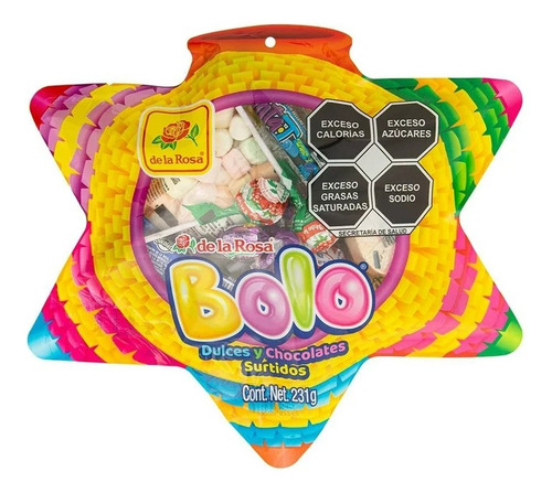 2 Pzas Dulces Y Chocolates Surtidos De La Rosa Bolo 231 G