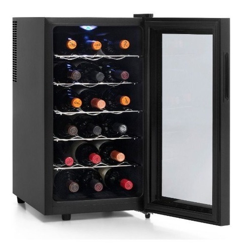 Imagen 2 de 4 de Cava De Vino Vondom T18 Negra 18 Botellas Digiya
