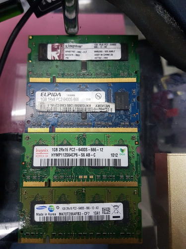 Memoria Ram Lap Top Pc2-6400s 1gb