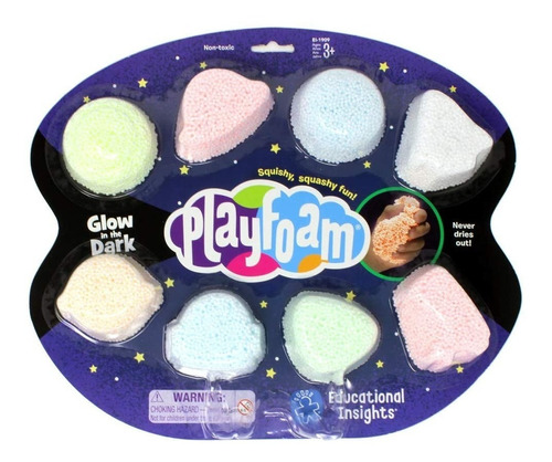 Masa Moldeable - Playfoam 8 Packs - Brilla En La Oscuridad