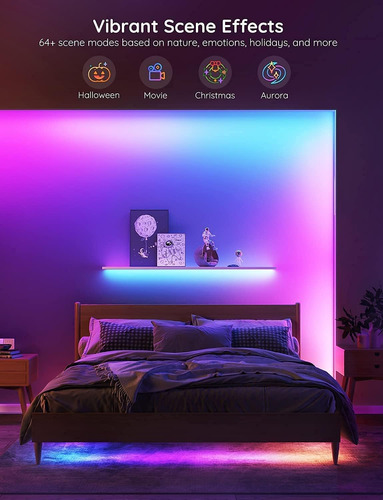 Tiras De Luces Led Govee Smart Rgbic, 10 Metros, Con Wi-fi