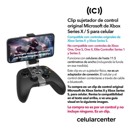 Clip Soporte Celular Para Xbox Series X S Control Joystick