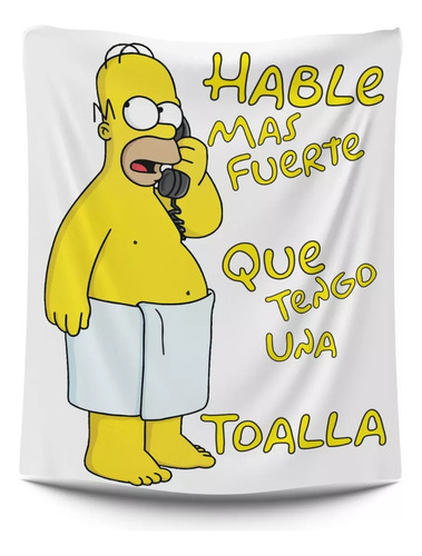 Frazada Cool Y Ultra Comoda Los Simpsons 1,60x1,10cm
