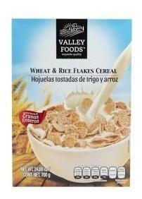 Cereal Valley Foods Hojuelas Tostadas Trigo Y Arroz 700 Gr