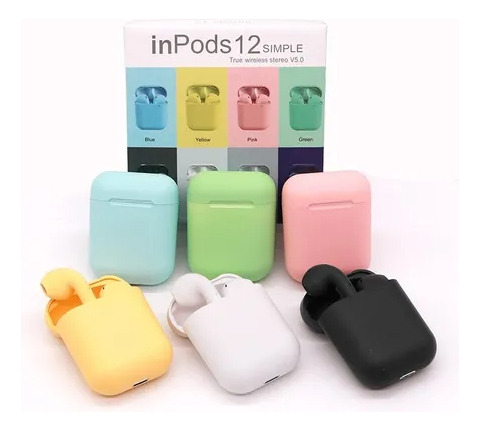 Auriculares Inalámbricos Inpods 12 Bluetooth Color Rosa Rosa