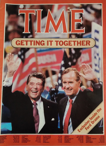 Time En Ingles Convencion Republicana Reagan Y Bush