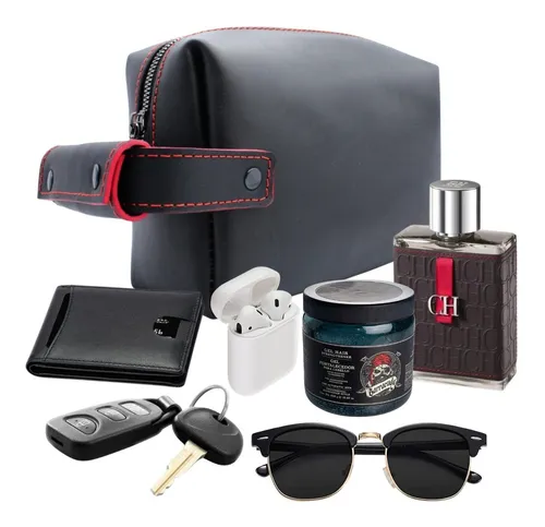 Neceser Malet n Sobaquera Hombre Piel Estuche Viaje Casual