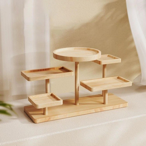 Estante De Madera Para Exhibir Accesorios Y 30x13,5x23cm