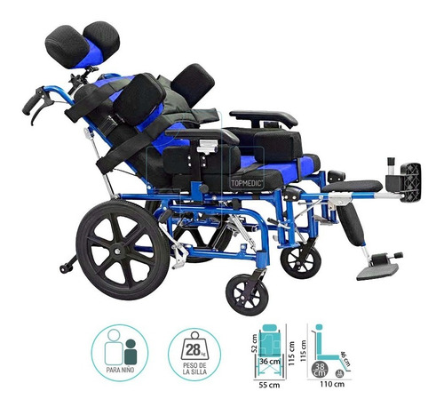 Silla De Ruedas Neurológica Pediátrico - Topmedic