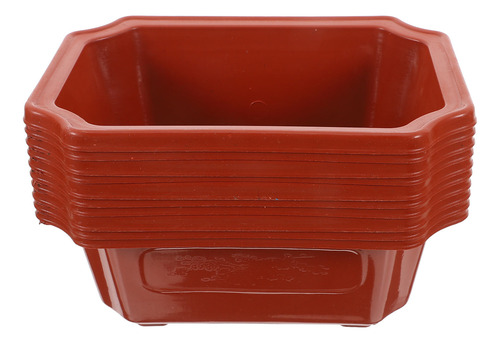 Maceta Rectangular Para Bonsáis, 10 Unidades