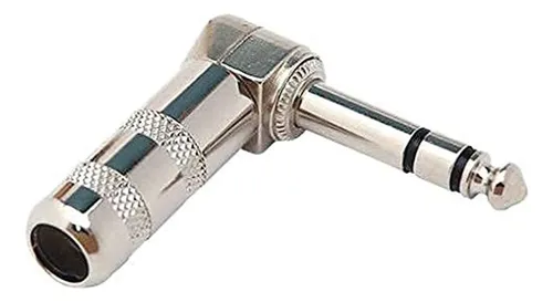 2pack 6,35 Mm (1/4 ) Huasen Conector Macho De Audio Estéreo