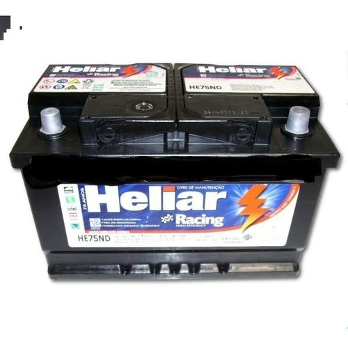 Bateria Heliar Racing 12x75 Kangoo, Partner Vehiculos Diesel
