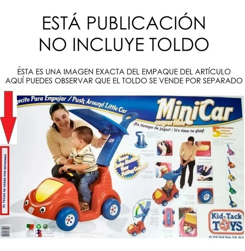 Imagen 2 de 2 de Juguete Carrito Montable Mini Car Rojo Buggy Buggy Niño Niña