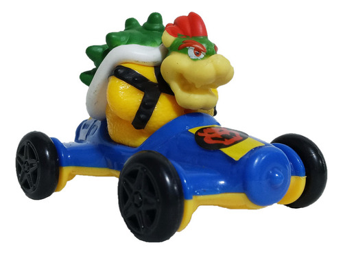 Figura Supe Mario Bros Bowser Auto Carrera 7cm Nintendo