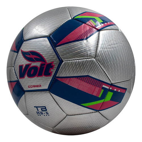 Balón Voit Futbol Corner Unisex Plata