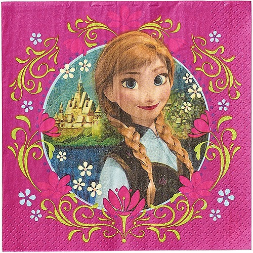 16 Servilletas Para Almuerzos De Fiesta Diseño De Frozen