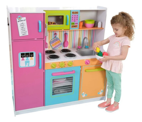 Cocinita Infantil Kidkraft De Lujo Con Accesorios Incluidos