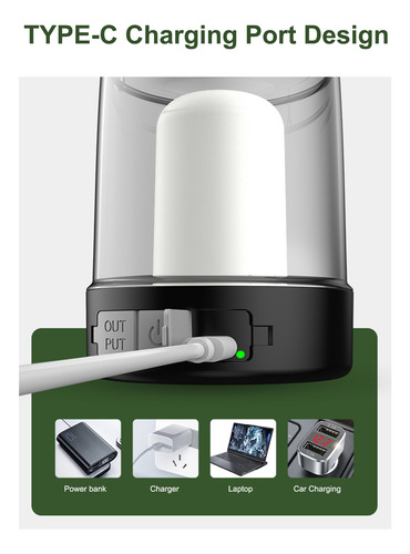 Lámpara Camping Led Exterior Ipx4 Resistente Agua/ Batería R