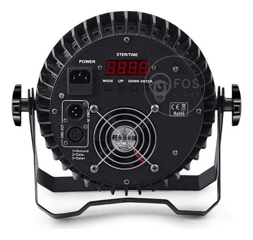 Kit 8 Refletor Par Led Slim 18x15w Rgbwa 5n1 Igreja Dj Festa 127/220v
