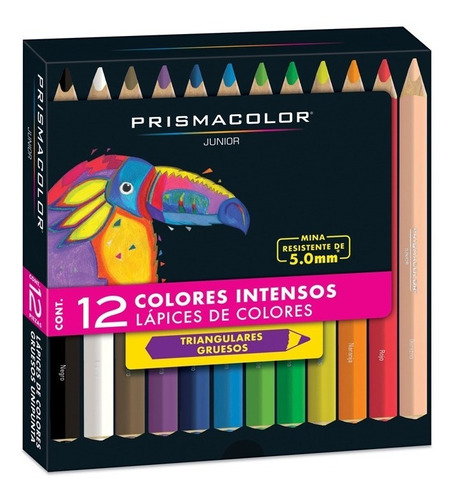 Colores Triangulares Gruesos X 12 Prismacolor