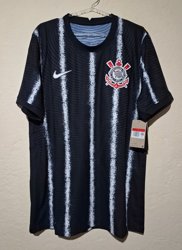 2021-2 (g) Camisa Corinthians Jogador Preta Listrada