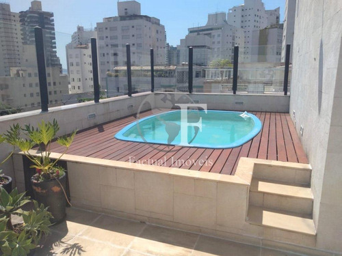 Imagem 14 de 15 de Cobertura Com 2 Dormitórios À Venda, 120 M² Por R$ 750.000,00 - Astúrias - Guarujá/sp - Co0769