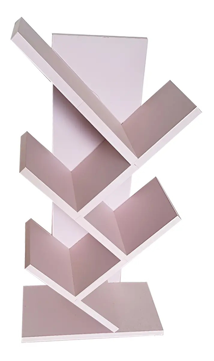 Livreiro 60x31 Cores Livros Revistas Cd Dvd Cor Rosa