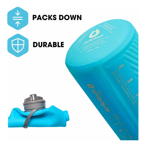 Flux Botella De Agua Plegable Para Mochileros 1 Litro ...