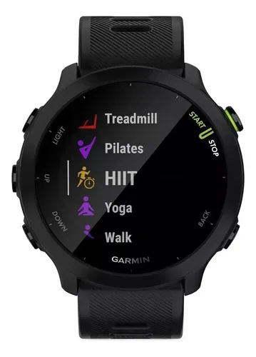Relógio De Pulso Garmin Forerunner 55 Preto 42mm