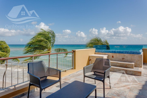 Departamento Amueblado Frente Al Mar En  Venta En Playa Del Carmen Riviera  Maya B-alrz8563