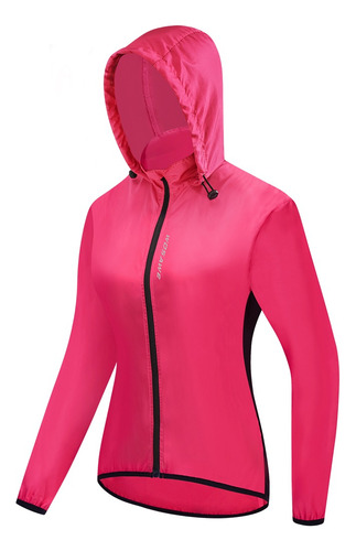 Chaqueta De Ciclismo Con Capucha A Prueba De Viento Y Abrigo